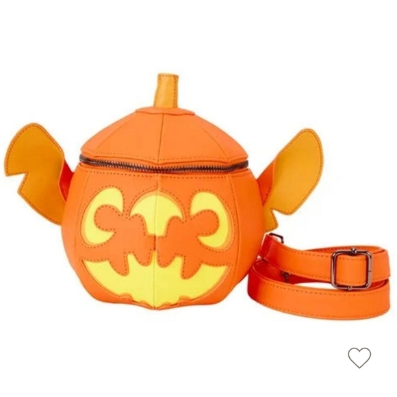 Loungefly Handbags - Loungefly X Disney Figural Stitch Jack o lantern  glow in the dark Crossbody🎃🎃